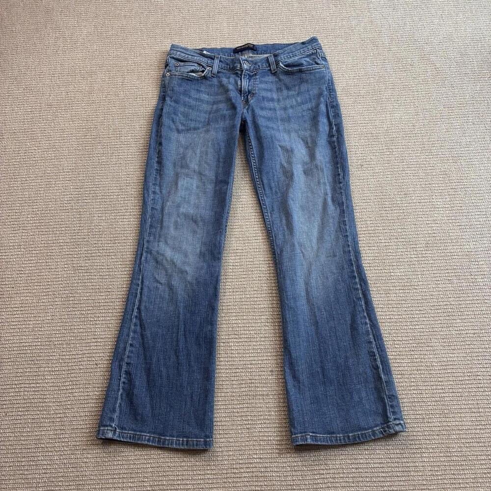 Levi Strauss Women's Jeans 524 Too SuperLow Bootcut Size 13 short 32” Waist Blue